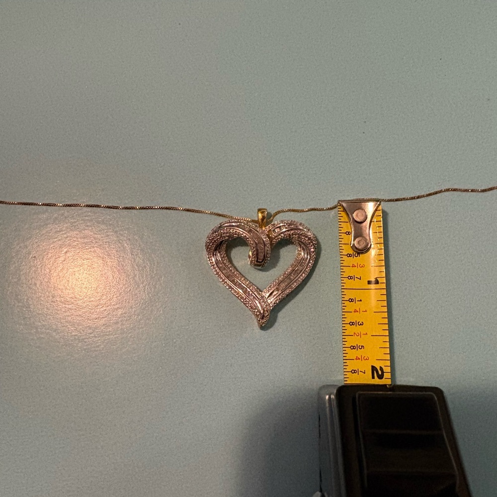 Gold Heart Pendant Necklace
